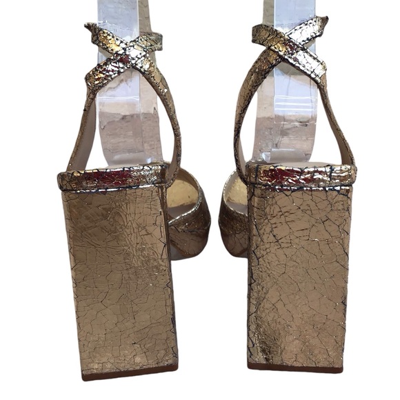 Steve Madden Gold Propel Platform Heel Size 6 - Picture 11 of 14